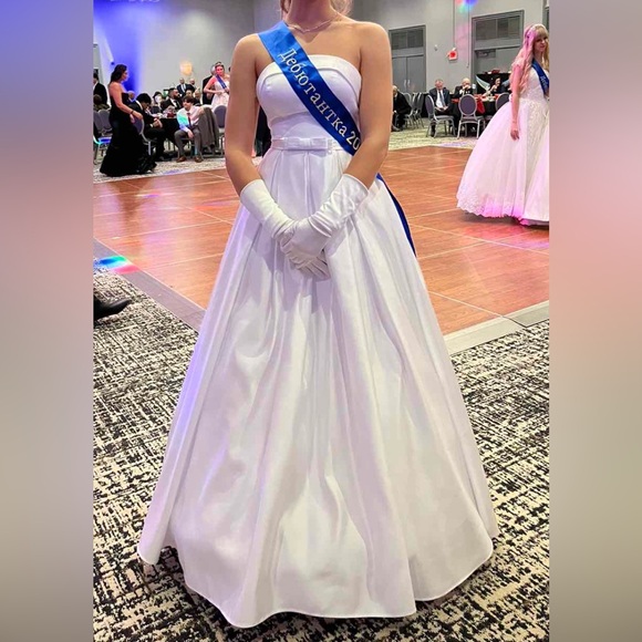 Strapless bodice corset ball gown dress  Prom Party Dresses    cg15155